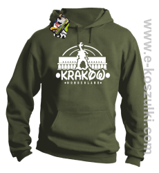 Kraków wonderland - bluza z kapturem khaki