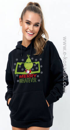 Grinch Merry Whatever - bluza z kapturem 