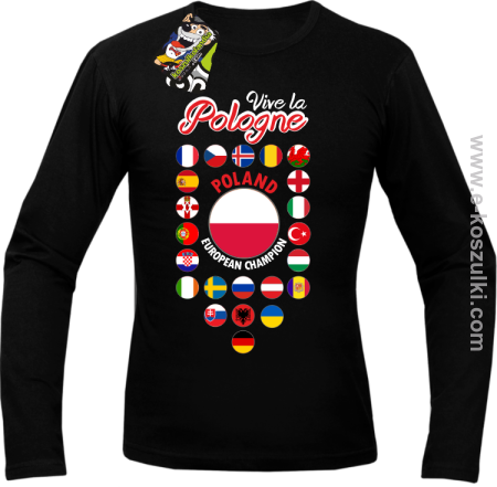 Vive la Pologne - POLAND EUROPEAN Champion - longsleeve męski 