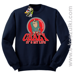 Crazy its my life - Super Dziadek bluza męska STANDARD granatowa 