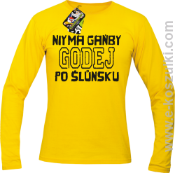 Niy ma gańby Godej po Śluńsku - Longsleeve męski  żółty