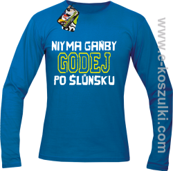 Niy ma gańby Godej po Śluńsku - Longsleeve męski  niebieski 