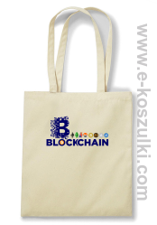 BLOCKCHAIN Fan Symbols - torba eko beżowa