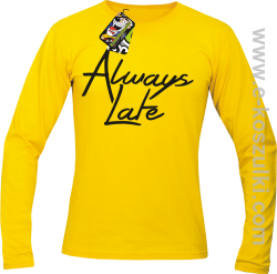 Always Late - longsleeve męski żółty