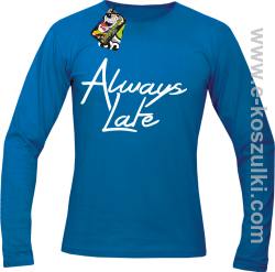 Always Late - longsleeve męski niebieski