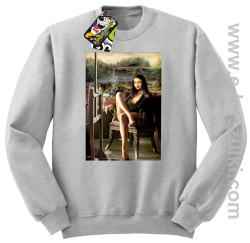 Mona Lisa ModelArt Parody - bluza bez kaptura STANDARD melanż 