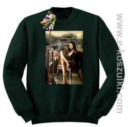 Mona Lisa ModelArt Parody - bluza bez kaptura STANDARD butelkowa