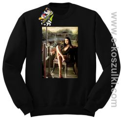 Mona Lisa ModelArt Parody - bluza bez kaptura STANDARD czarna