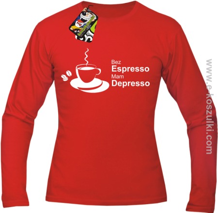 Bez Espresso Mam Depresso - Longsleeve męski 