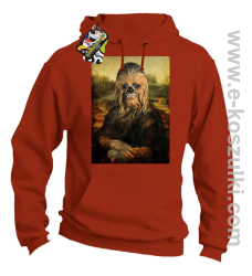 Mona Lisa Chewbacca CZUBAKA - bluza bez kaptura pomarańczowa