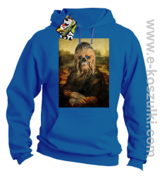 Mona Lisa Chewbacca CZUBAKA - bluza bez kaptura niebieska