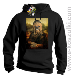 Mona Lisa Chewbacca CZUBAKA - bluza bez kaptura czarna