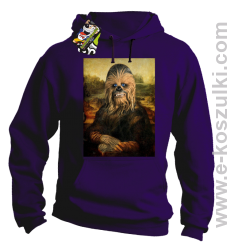 Mona Lisa Chewbacca CZUBAKA - bluza bez kaptura fioletowa