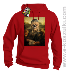 Mona Lisa Chewbacca CZUBAKA - bluza bez kaptura czerwona