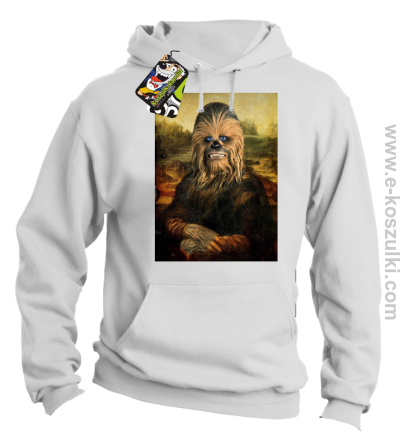 Mona Lisa Chewbacca CZUBAKA - bluza bez kaptura biała