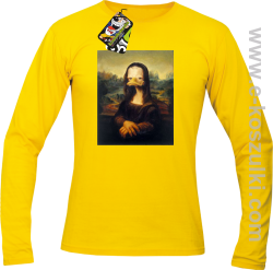 Mona Lisa Mother Ducker - longsleeve męski żółty