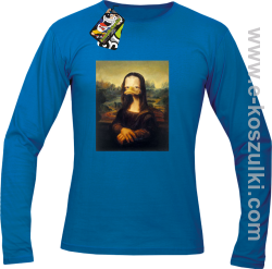 Mona Lisa Mother Ducker - longsleeve męski niebieski