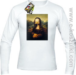 Mona Lisa Mother Ducker - longsleeve męski biały