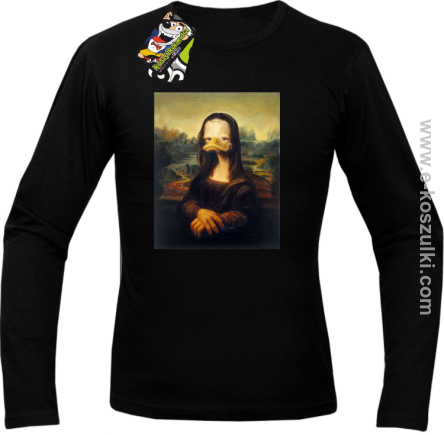 Mona Lisa Mother Ducker - longsleeve męski czarny