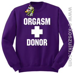 Orgasm Donor - bluza bez kaptura STANDARD fioletowa