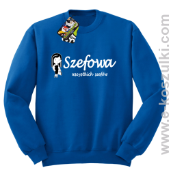 Szefowa wszystkich szefów - Small Girl - bluza bez kaptura niebieska