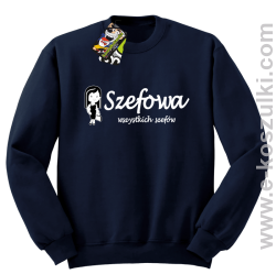 Szefowa wszystkich szefów - Small Girl - bluza bez kaptura granatowa