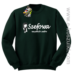 Szefowa wszystkich szefów - Small Girl - bluza bez kaptura zielona