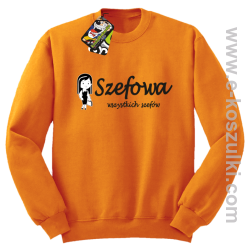 Szefowa wszystkich szefów - Small Girl - bluza bez kaptura pomarańczowa