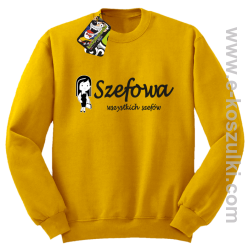 Szefowa wszystkich szefów - Small Girl - bluza bez kaptura żółta