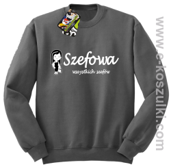 Szefowa wszystkich szefów - Small Girl - bluza bez kaptura szara