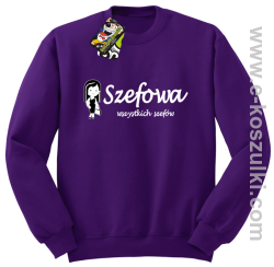 Szefowa wszystkich szefów - Small Girl - bluza bez kaptura fioletowa