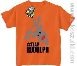 #TeamRudolph ART - koszulka dziecięca pomarańczowa