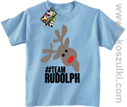 #TeamRudolph ART - koszulka dziecięca błękitna