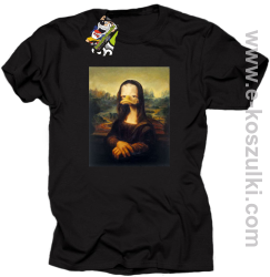 Mona Lisa Mother Ducker - koszulka męska czarna