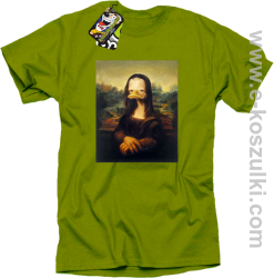 Mona Lisa Mother Ducker - koszulka męska kiwi