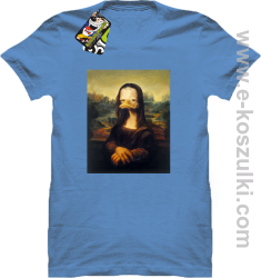 Mona Lisa Mother Ducker - koszulka męska błękitna