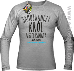 Samozwańczy Król Wszechświata - longsleeve męski melanż 