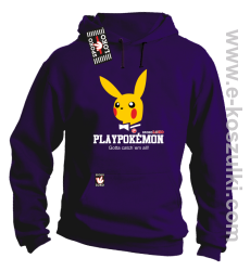 Play Pokemon - bluza z kapturem fiioletowa