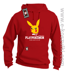 Play Pokemon - bluza z kapturem czerwona