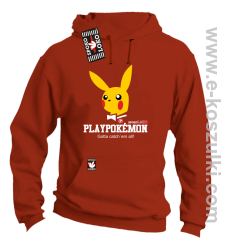 Play Pokemon - bluza z kapturem pomarańczowa