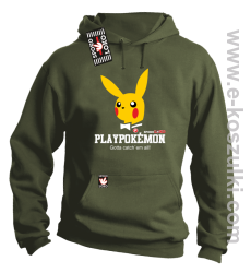 Play Pokemon - bluza z kapturem khaki