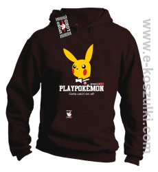 Play Pokemon - bluza z kapturem brązowa