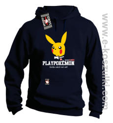 Play Pokemon - bluza z kapturem granatowa