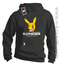 Play Pokemon - bluza z kapturem szara