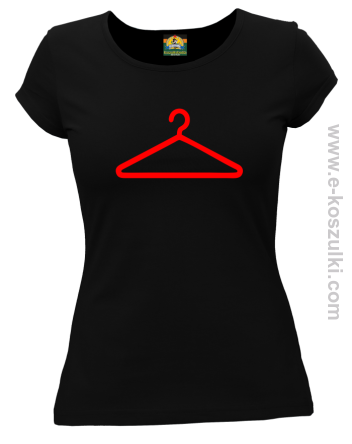 WIESZAK symbol - t-shirt damski czarny