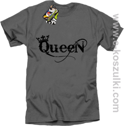 Queen Simple - koszulka standard szara