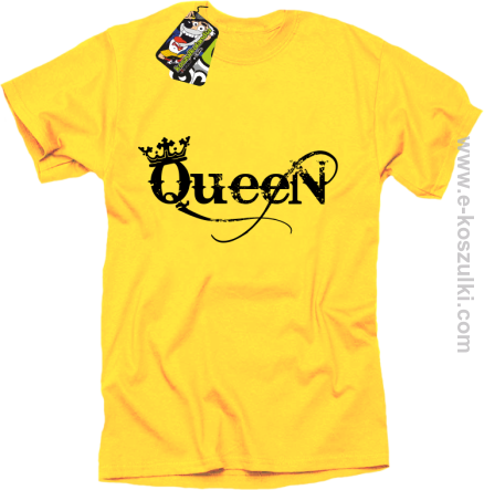 Queen Simple - koszulka standard żółta