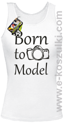 Born to model - top damski biały