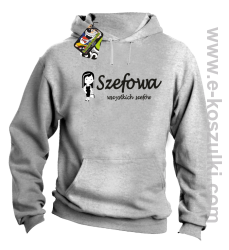 Szefowa wszystkich szefów - Small Girl - bluza  kapturem melanż 