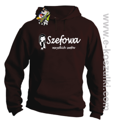 Szefowa wszystkich szefów - Small Girl - bluza  kapturem brązowa